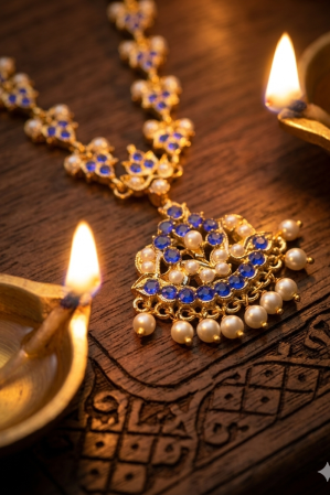 Alternative view of Vintage style panchaloham Necklace